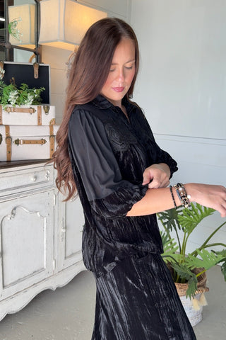 Lacy Lady Top Black by Umgee Shirts & Tops Umgee
