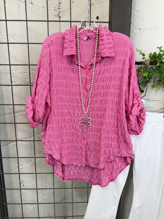 Oak Hill Top Pink Shirts & Tops YOLLY