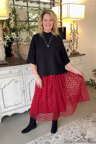 Arley Skirt Burgundy by Oddi