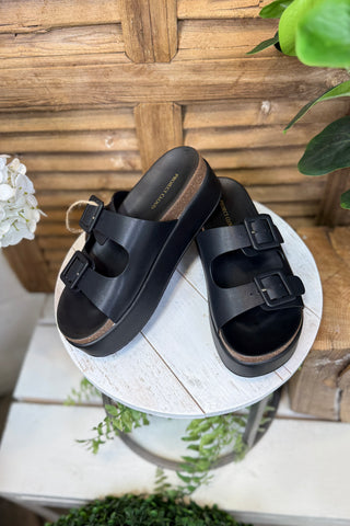 Project Cloud Skylar Sandals Black