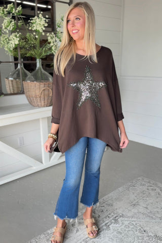 Milani Star Dark Chocolate Shirts & Tops Prospero