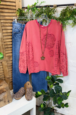 Staci Top Boho Red by Easel