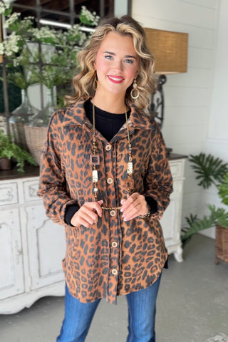 Fearless Animal Brown Shirts & Tops Heimish USA