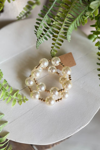 The Bomb Bracelet Set Pearl