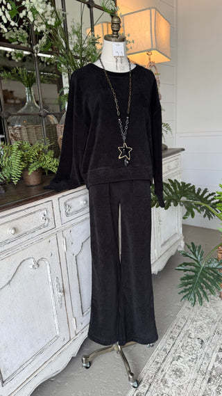 Laid Back Days Long Pant Set Black