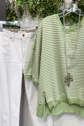 Anniston Top Lime by Peach Love Shirts & Tops Peach Love