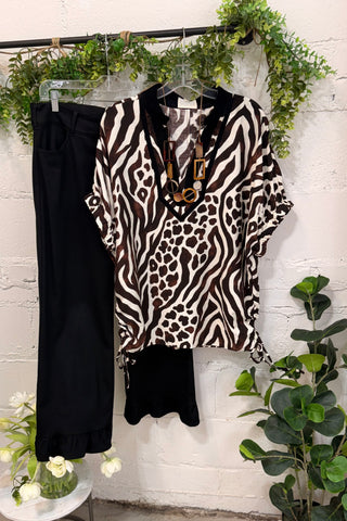 Smokeshow Top Brown by Umgee Shirts & Tops Umgee