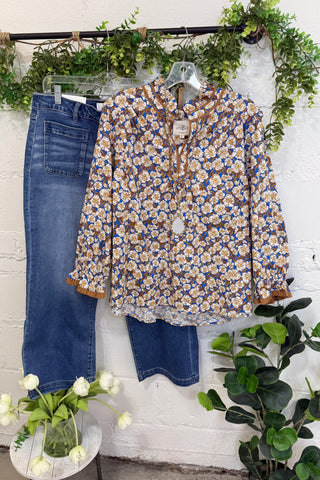 Vestavia Top Brown Mix by Umgee