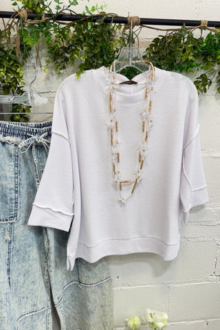 Downy Top Cornflower Shirts & Tops Zenana