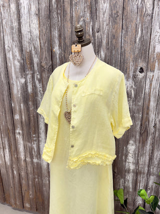 Hattie Maxi Dress Yellow Dresses S & F/ Italy