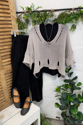 Knockout Sweater Taupe Sweater Toscana 51