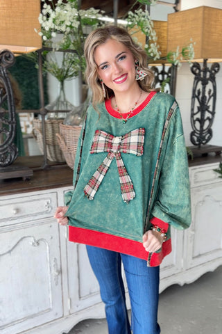Winter Lineup Green Sweatshirt Sage+Fig
