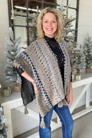 Wrenley Wrap Navy Multi wrap K & K Interiors