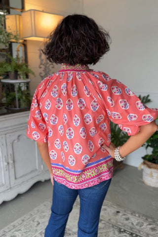 Jayla Top Coral by Umgee Shirts & Tops Umgee