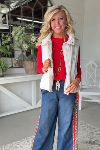 Sideview Jeans Dark Denim/Red RESTOCK Soon jeans Jodifl