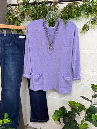 Sakina Sweater Lavender sweater Zenana