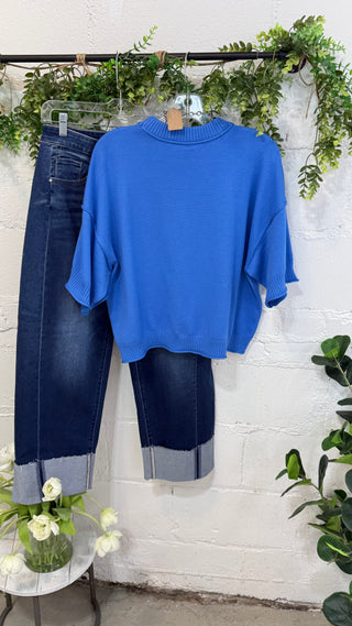 Nichols Sweater Blue Sweater Glam