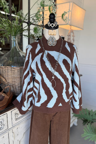 Commotion Sweater Brown Sky by Entro
