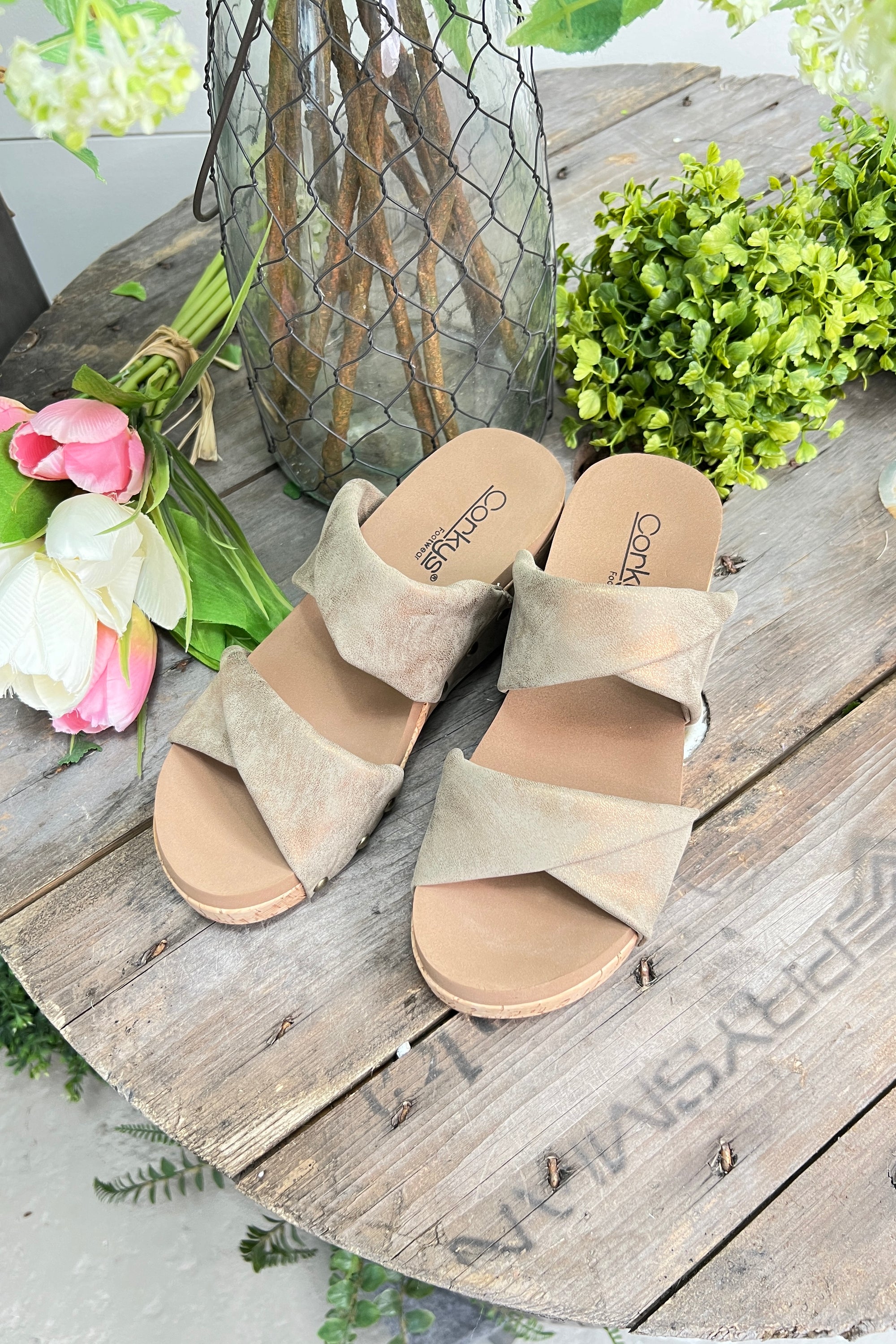 Stranded Wedge Sandals  Corky's Boutique   