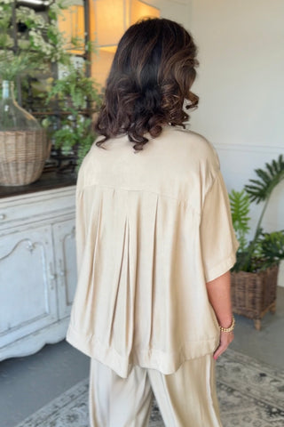 Winona Top Taupe Shirts & Tops Glam