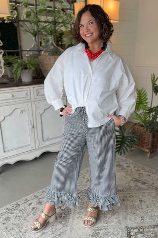 Checkmate Pants Black Pants Vine & Love