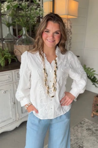 Wendy Top White by Jodifl
