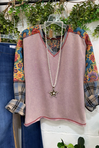 Winslet Top Mauve by Easel Shirts & Tops Easel