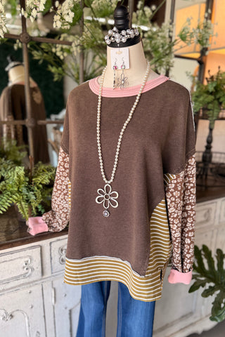 Transitions Top Coffee by Easel Shirts & Tops Easel