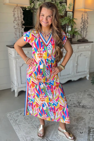 Vibrance Dress Orange Yellow by Jodifl Dresses Jodifl