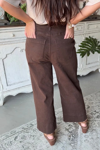 Nostalgia Pants Brown by Entro Pants Entro