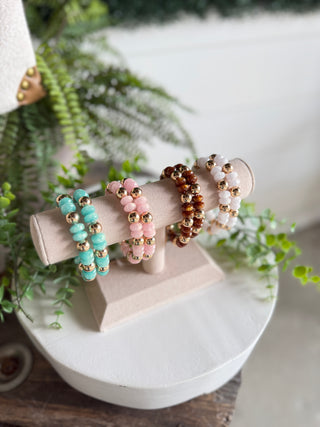 Bombshell Bracelet Set White Bracelets Whats Hot Jewelry