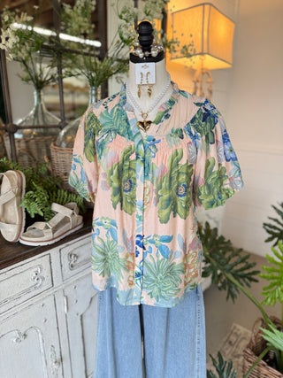 Carla Top Forest Mix Shirts & Tops Gigio