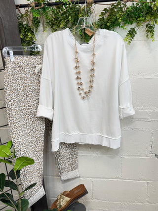 Happiness Top White Shirts & Tops MuMu/JY