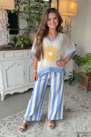 Penny Lane Pants Denim Stripe Pants Jodifl