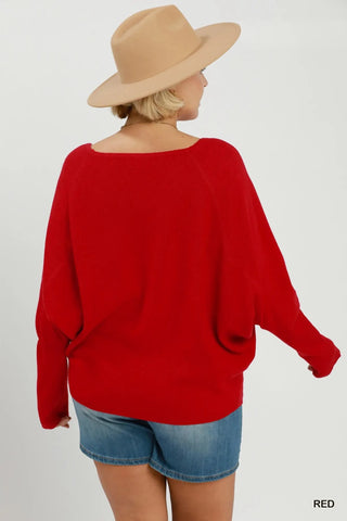 Krista Sweater Red by Umgee