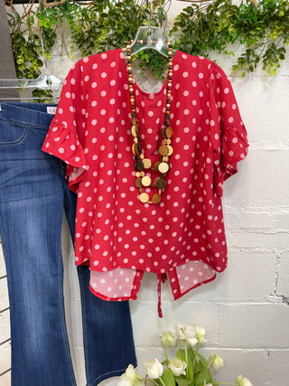 Continental Top Red Shirts & Tops Acqua & Limone