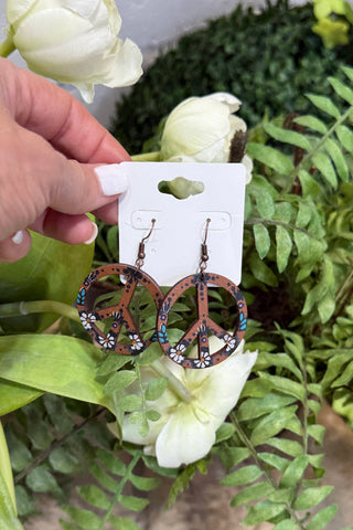 Hipster Earrings Brown