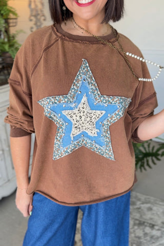 Cassidy Top Chocolate by Easel
