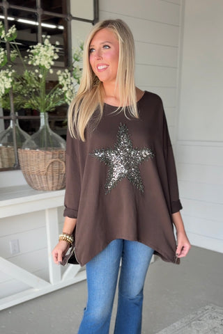 Milani Star Dark Chocolate Shirts & Tops Prospero