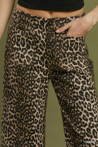 Jungle Jane Pants Taupe by Umgee Pants Umgee
