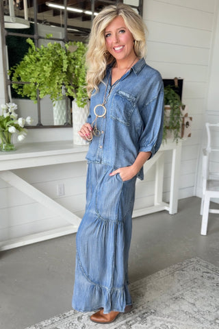 Leilanie Pants Dark Denim Pants Mittoshop