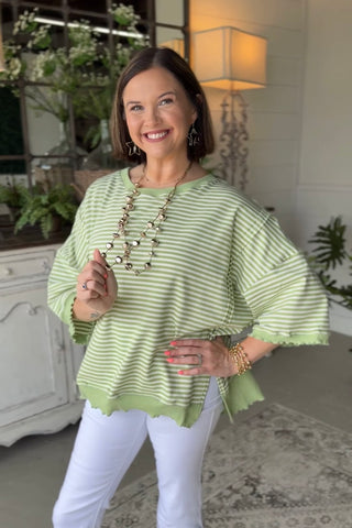 Anniston Top Lime by Peach Love Shirts & Tops Peach Love