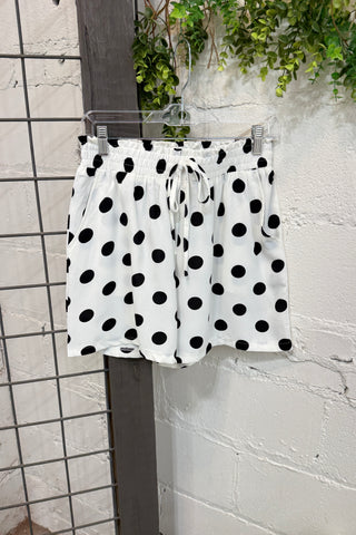 Polly Short Set White Black Short Set Oddi