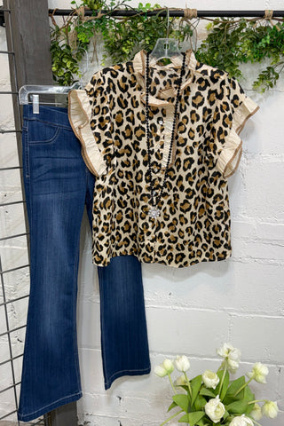 Zena Top Ivory Leopard by Jodifl Shirts & Tops Jodifl