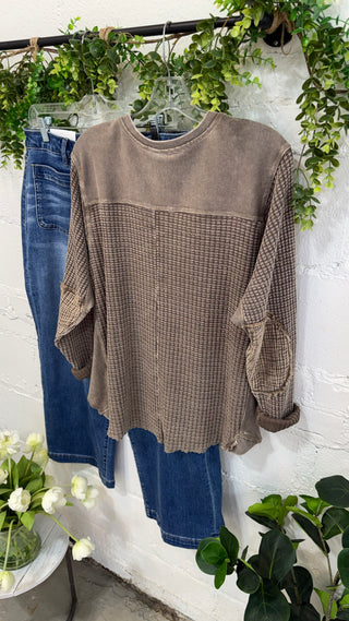 Kimi Mocha by Easel Shirts & Tops Easel