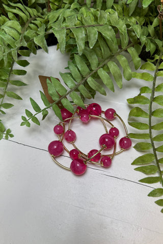 Larson Bracelet Set Fuchsia