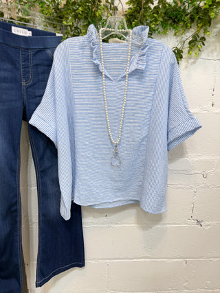 Felicity Top Blue Shirts & Tops Haptics