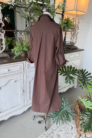 Patti Long Dress Brown by Umgee Dresses Umgee