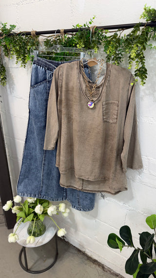 Beason Top Taupe