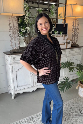 Manhattan Top Black by Umgee Shirts & Tops Umgee